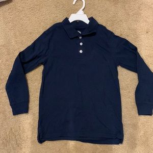 Navy long sleeve 3 button